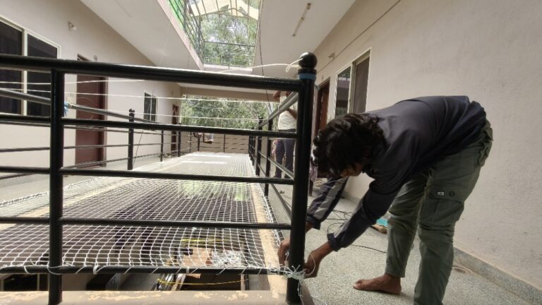 Bird Netting & Pigeon Nets for Balconies | Sunset Invisible Grill Safety Nets