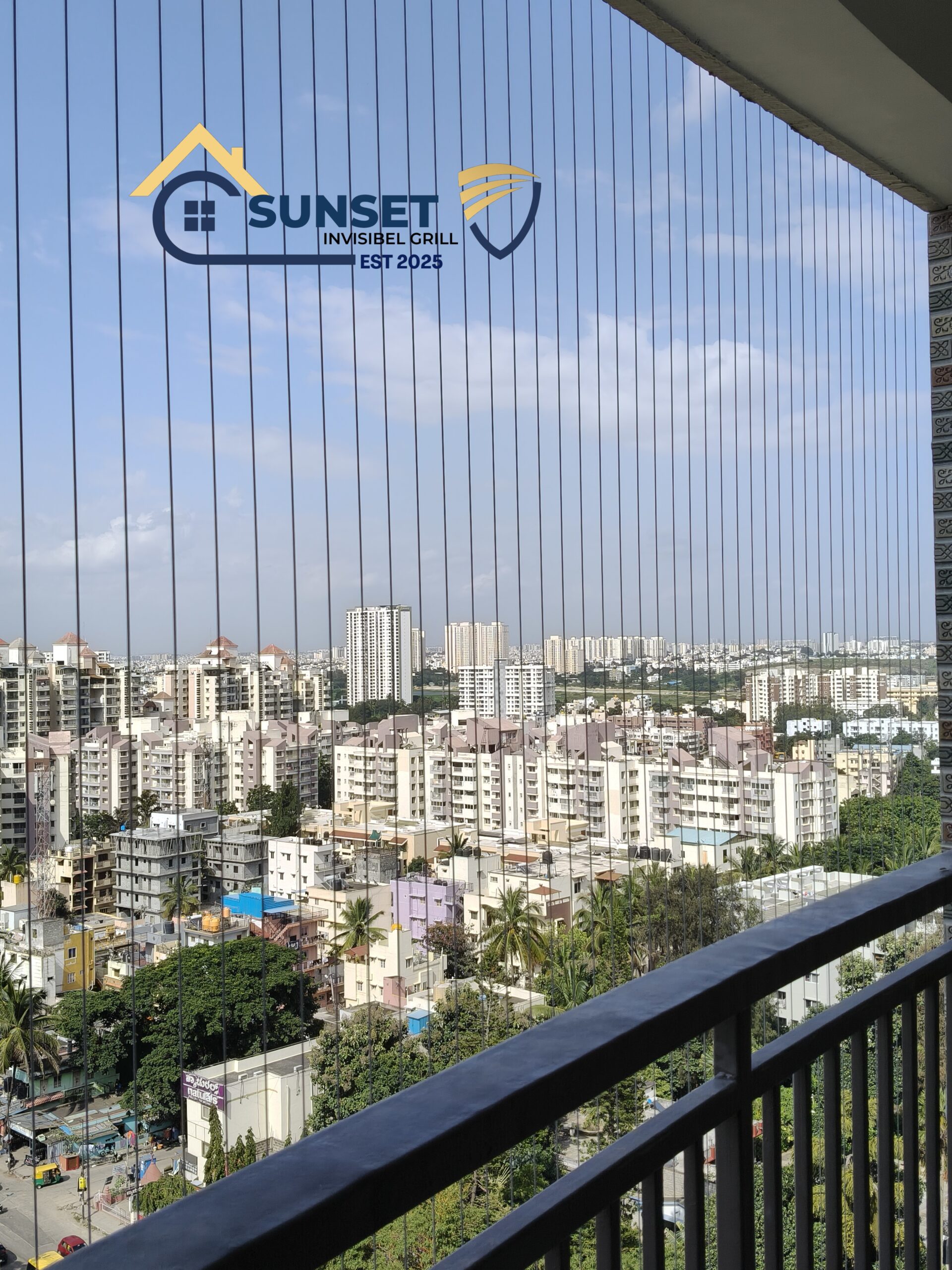 Balcony Safety Invisible Grill